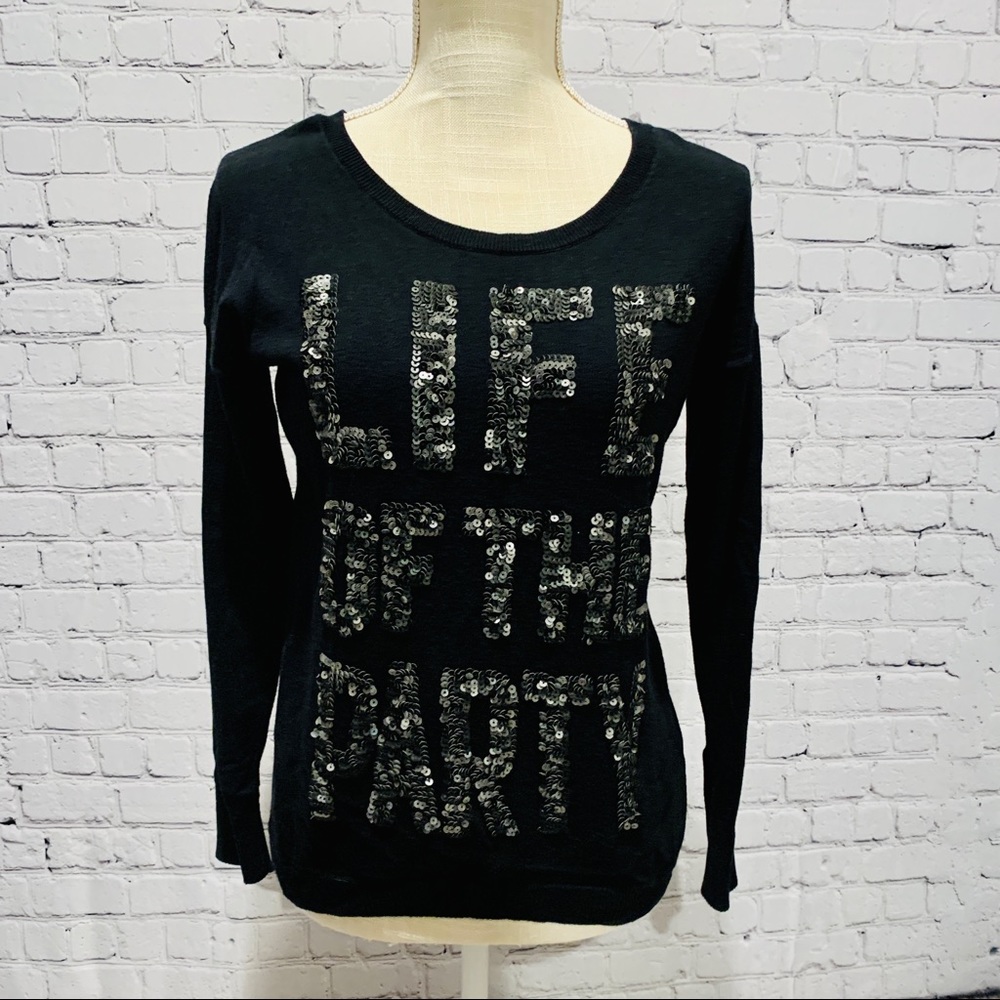 Express - “Life of the Party” Sequin Sweater - Size S